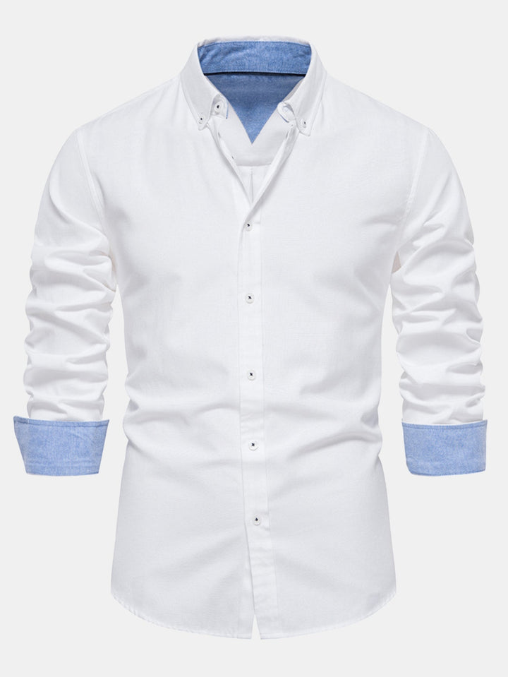 Long Sleeve Button Up Oxford Shirt