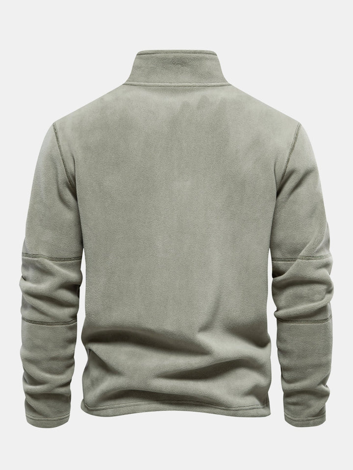 Polar Fleece Quarter Zip Sweatshirt