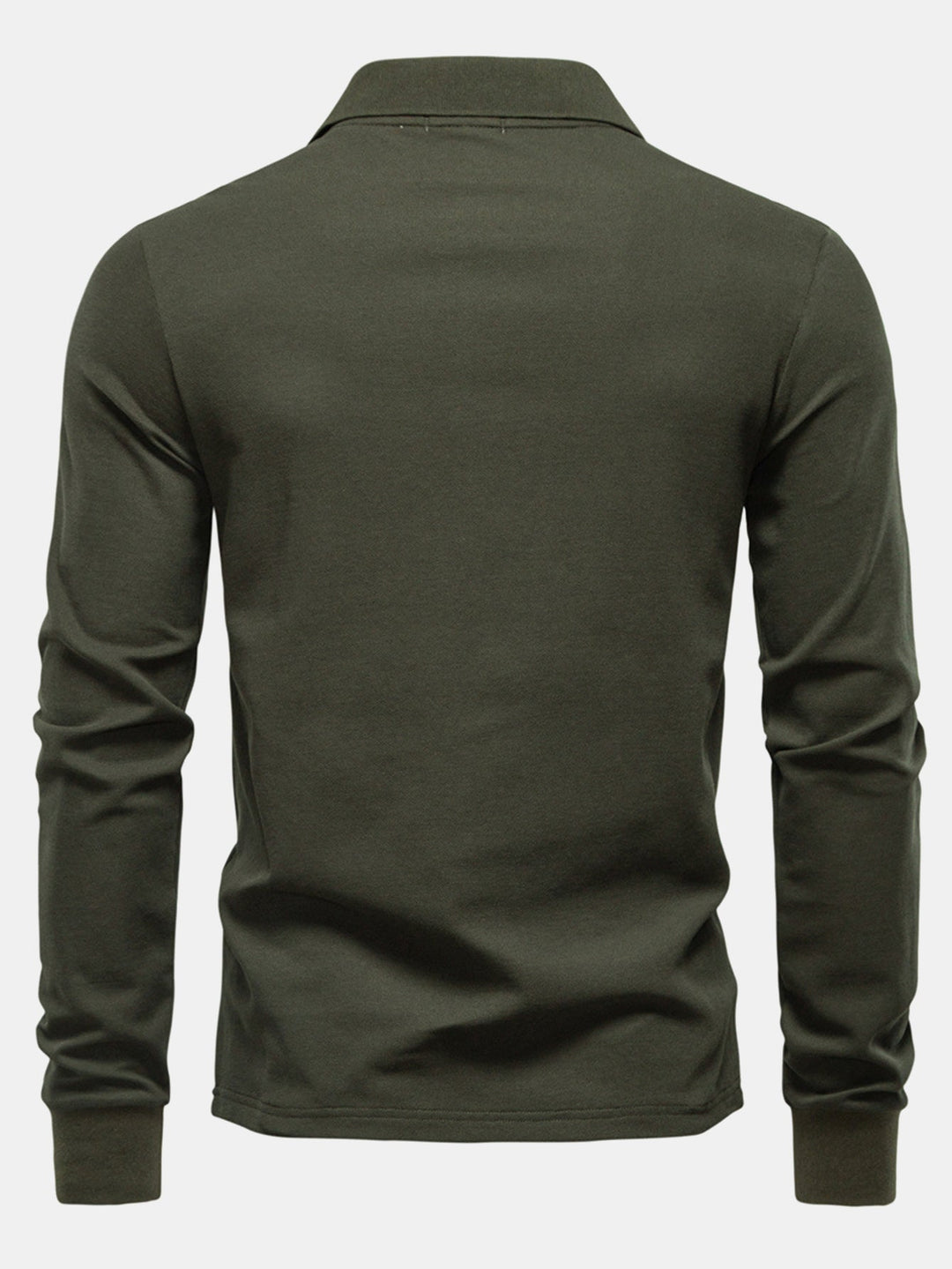 Long Sleeved Giraffe Embroidery Polo Shirt