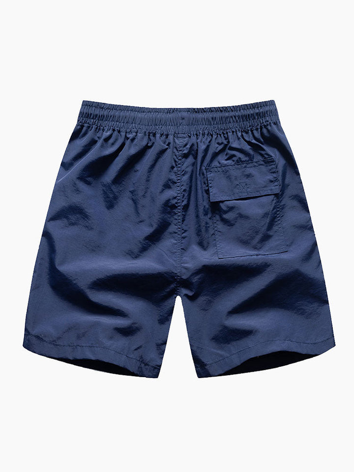 Island Sailing Print Button Up Shirt & Swim Shorts
