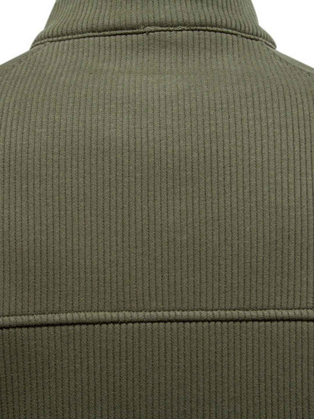 Ribbed Raglan Sleeve Quarter Zip Sweatshirt