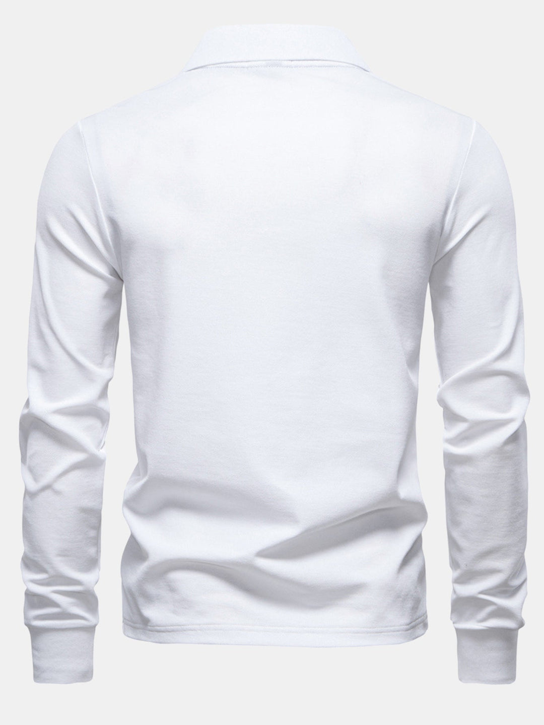 Long Sleeved Giraffe Embroidery Polo Shirt