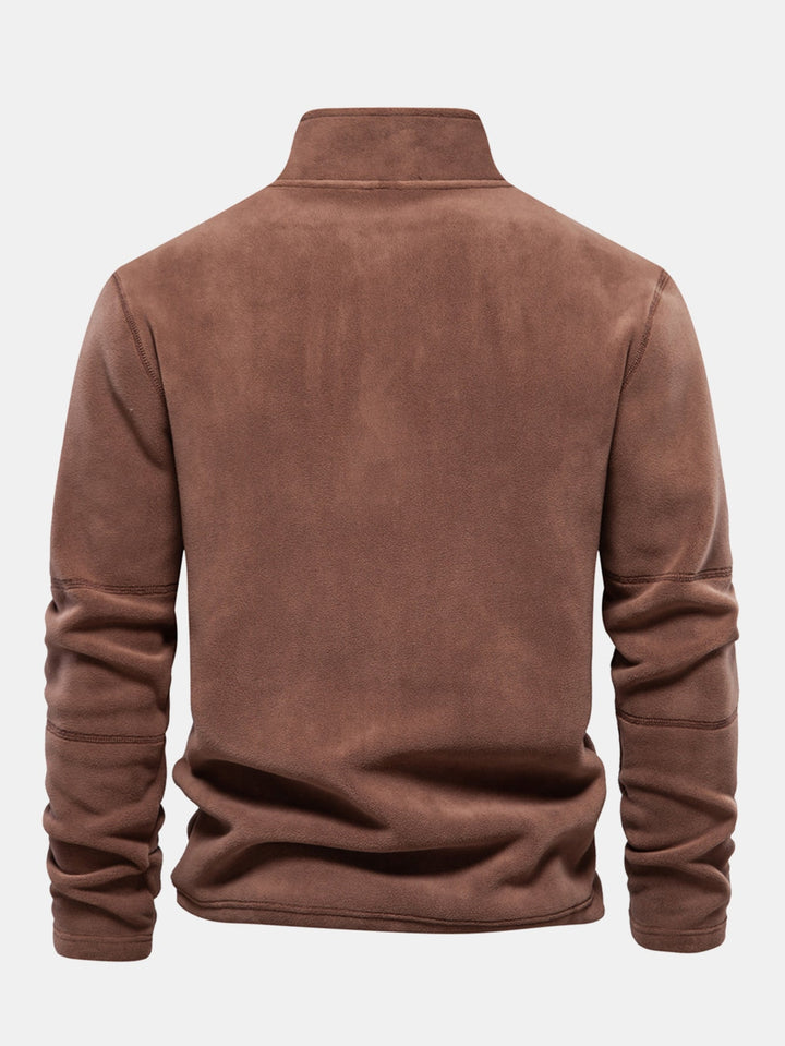 Polar Fleece Quarter Zip Sweatshirt