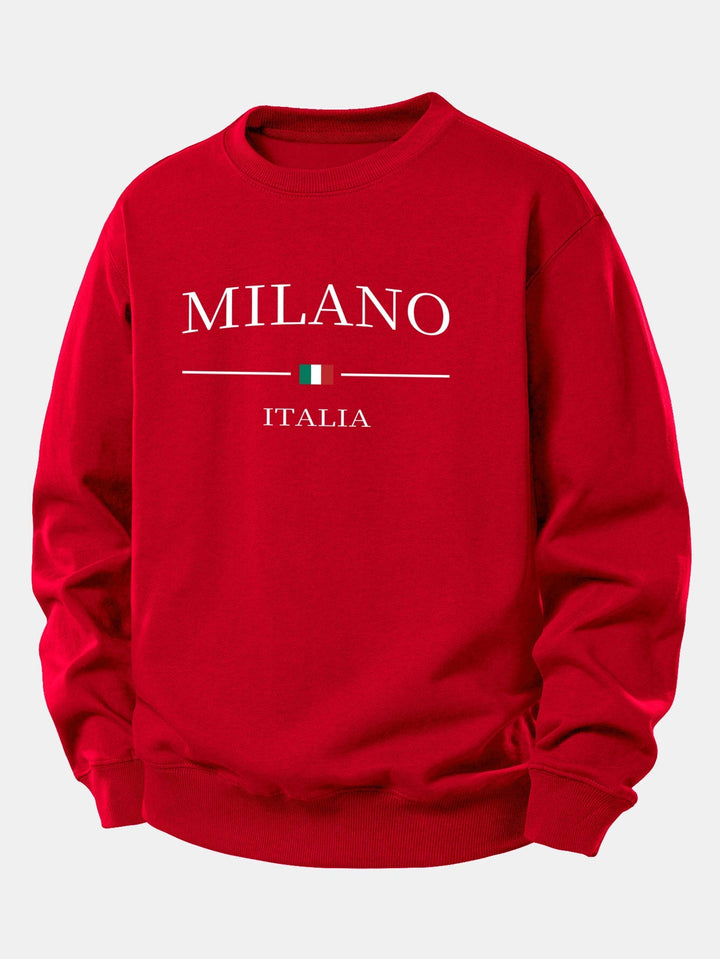 Milano Print Relax Fit Sweatshirt