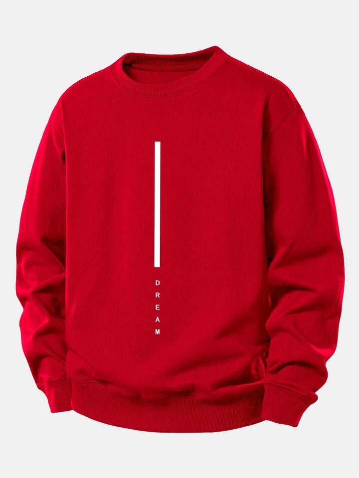 Dream Stripe Print Relax Fit Sweatshirt
