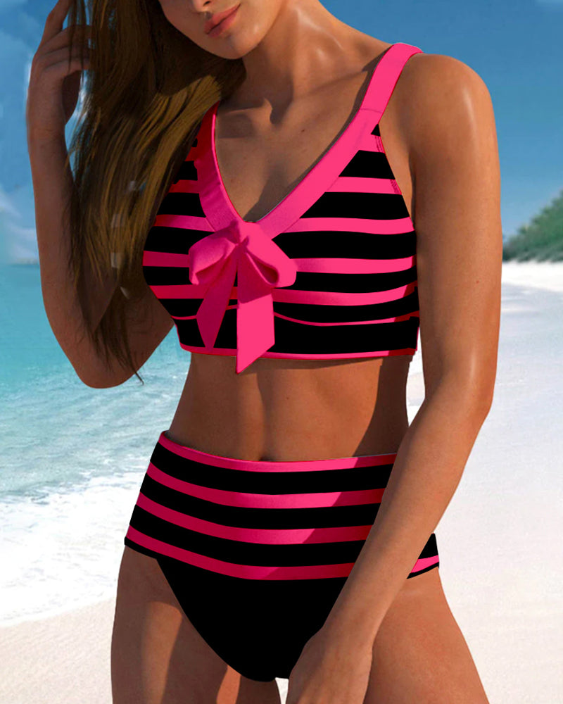 Wilson | Striped High-Waisted Bikini