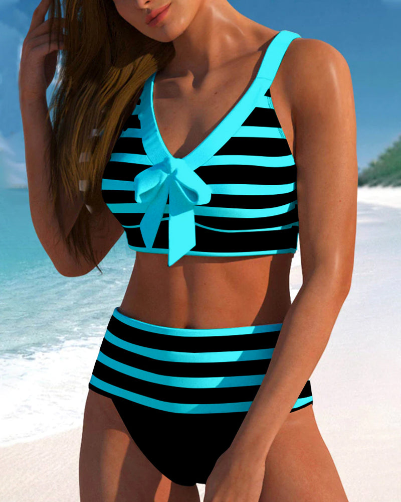 Wilson | Striped High-Waisted Bikini