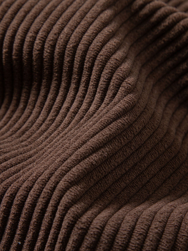 Corduroy Hoodie With Kangaroo Pocket