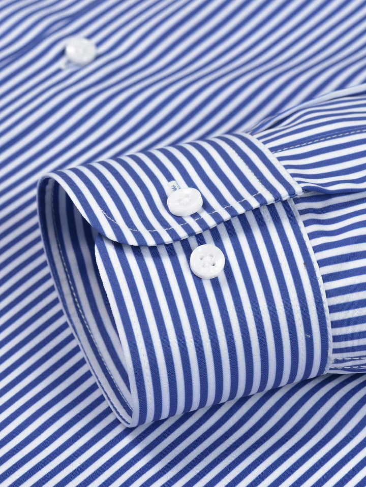 Long Sleeve Stripe Button Up Shirt