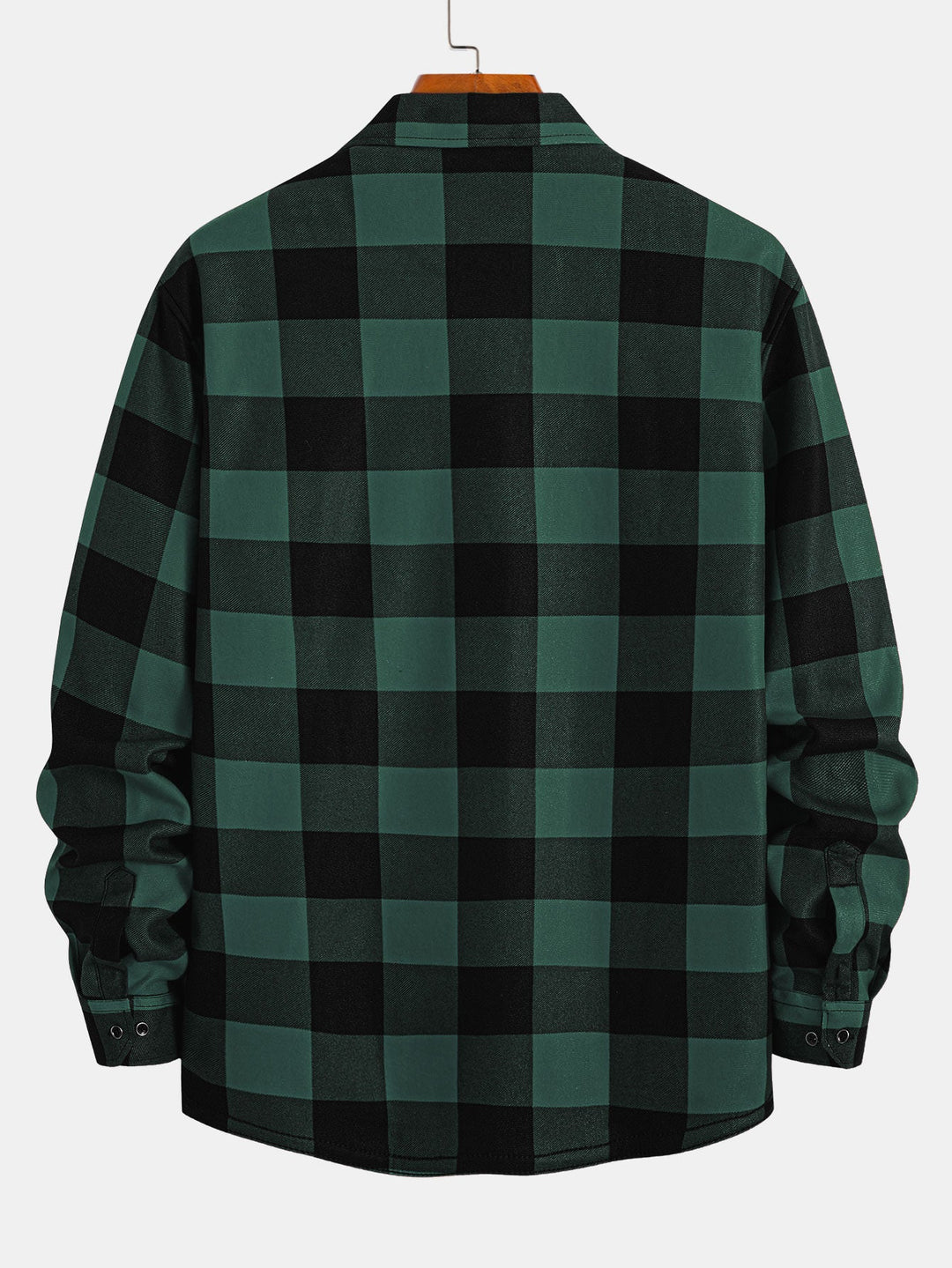 Flannel Fleece Lined Plaid Shirt With Pockets