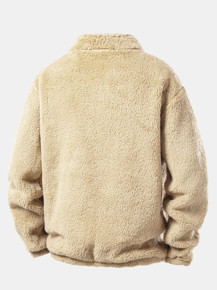 Quarter Zip Teddy Sweatshirt