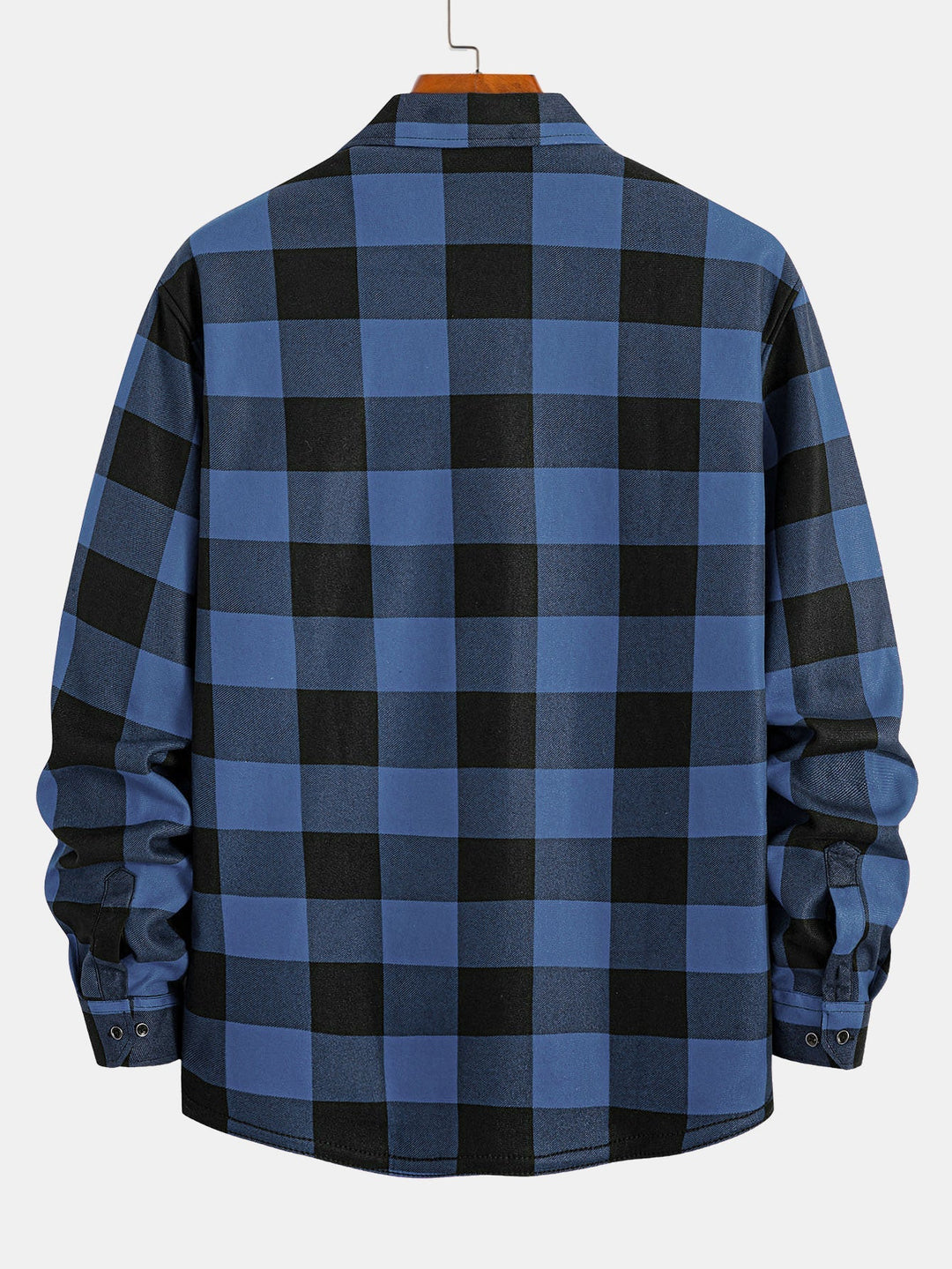 Flannel Fleece Lined Plaid Shirt With Pockets