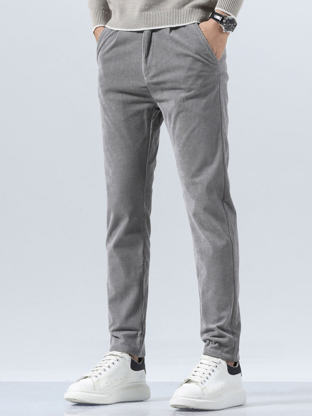 Slim Fit Corduroy Trousers
