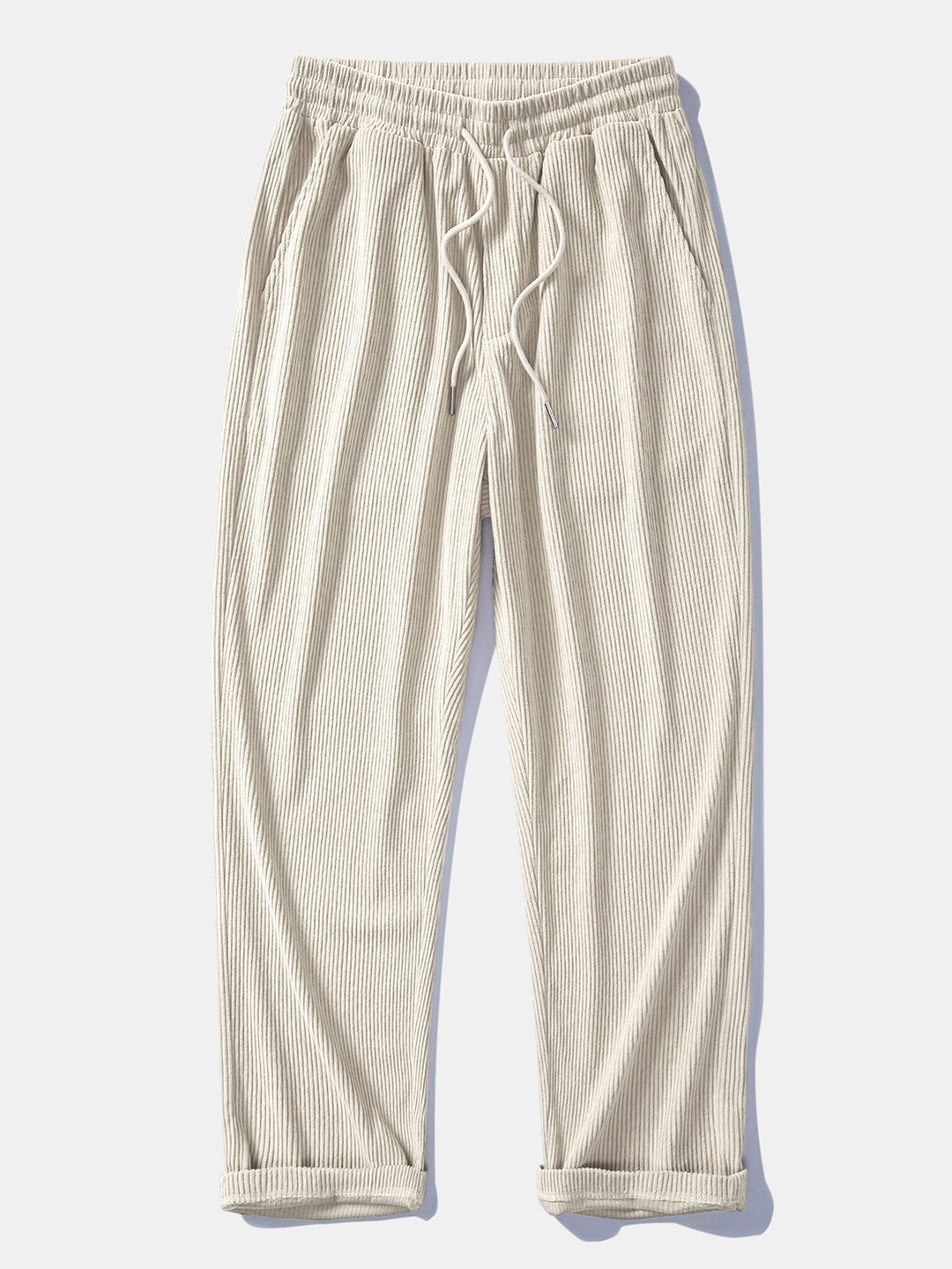 Corduroy Patchwork Shirt & Straight Leg Corduroy Pants