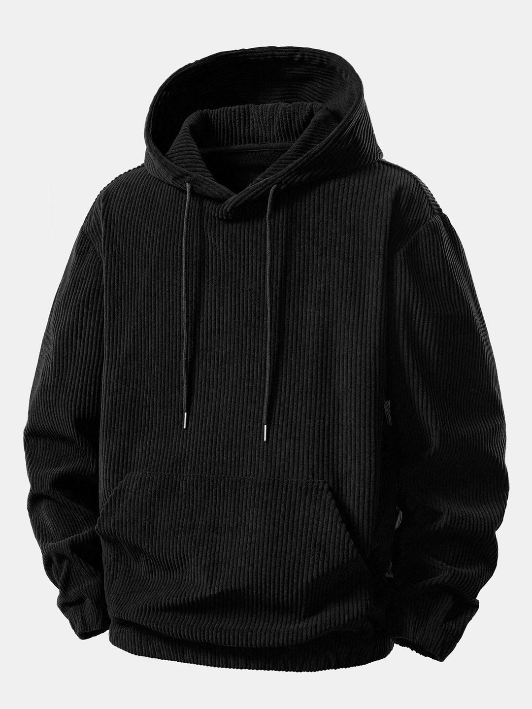 Corduroy Hoodie With Kangaroo Pocket