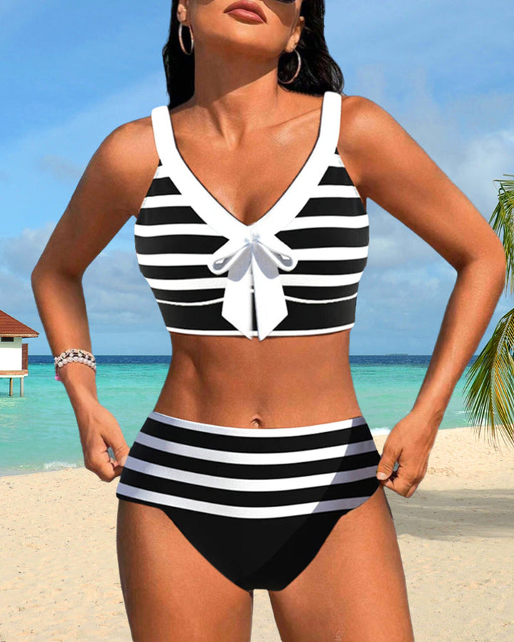 Wilson | Striped High-Waisted Bikini