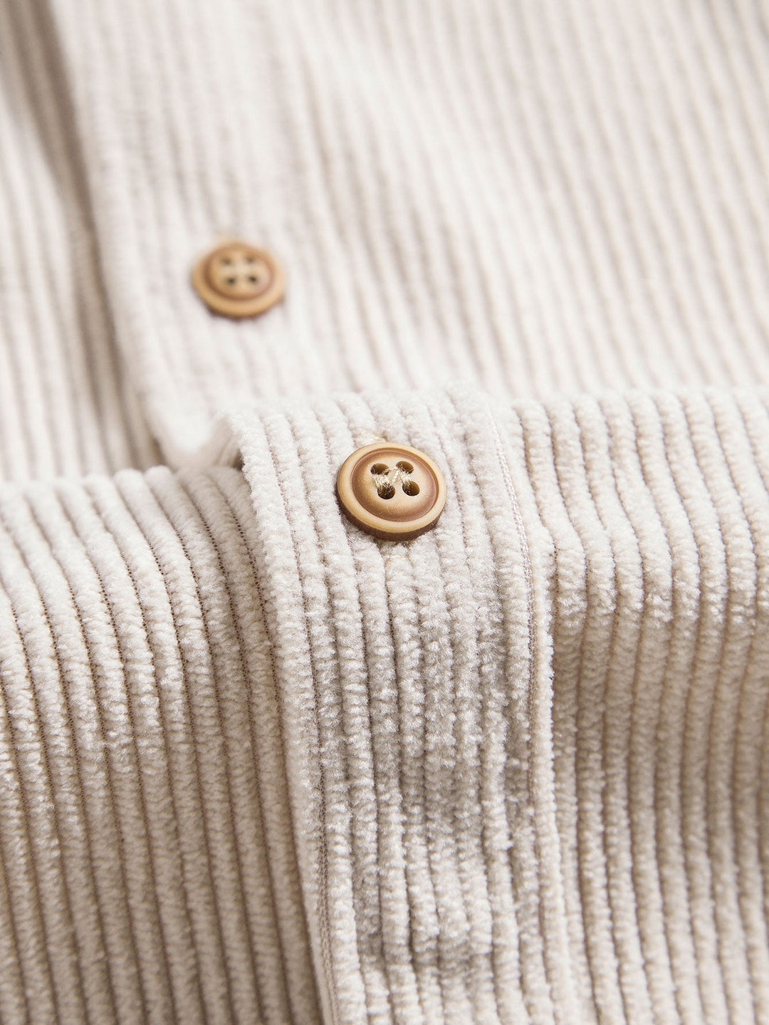Corduroy Button Up Short Sleeved Shirt & Straight Leg Corduroy Pants