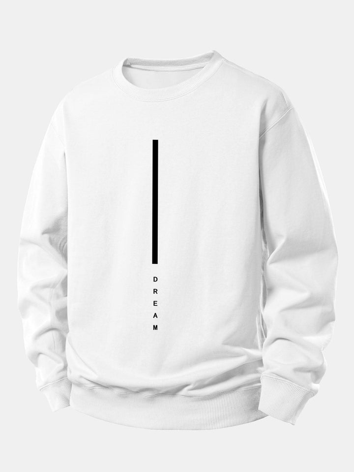 Dream Stripe Print Relax Fit Sweatshirt