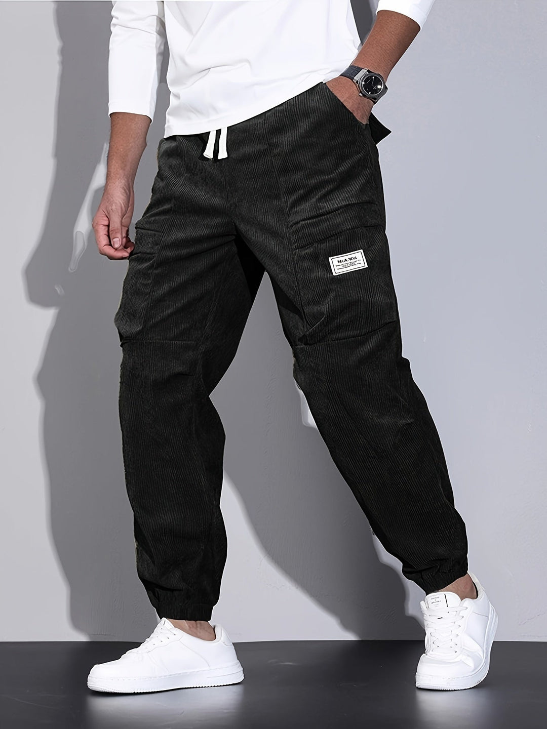 Raven Corduroy Cargo Pants