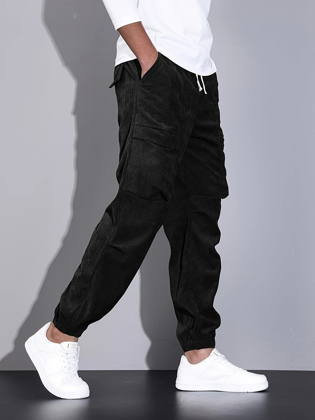 Raven Corduroy Cargo Pants