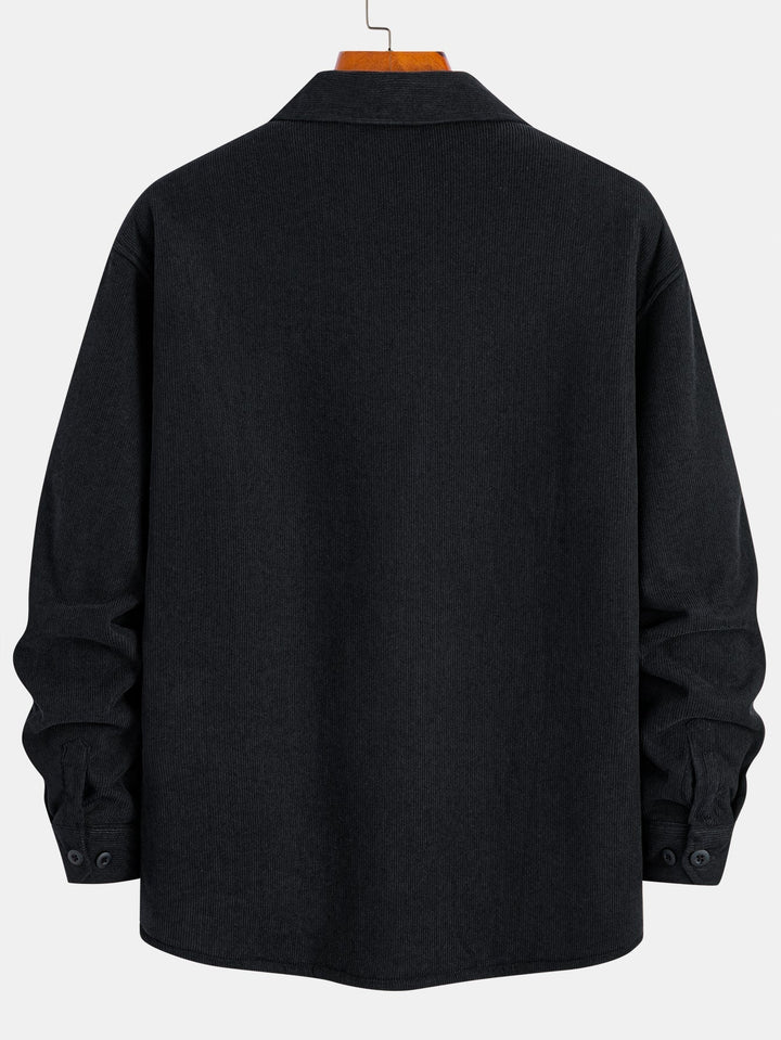 Teddy Lined Long Sleeve Corduroy Shirt