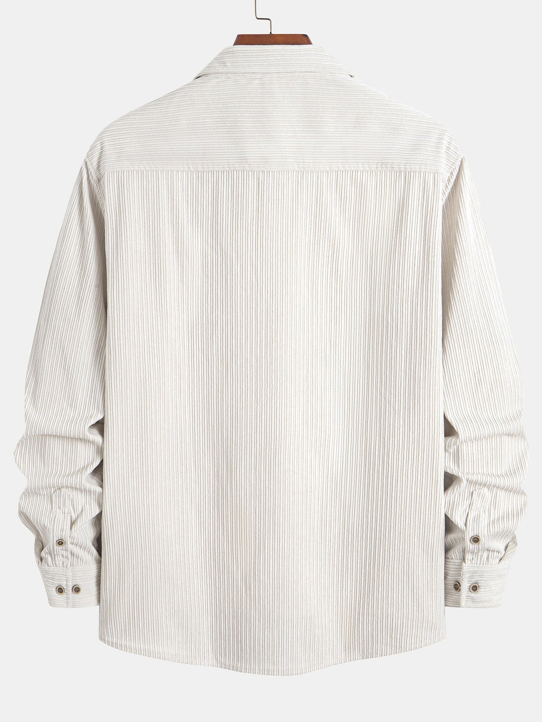 Long Sleeve Corduroy Pocket Button Up Shirt