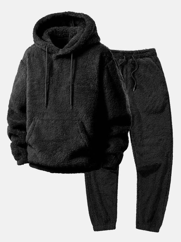 Basic Teddy Hoodie & Teddy Jogger Pants