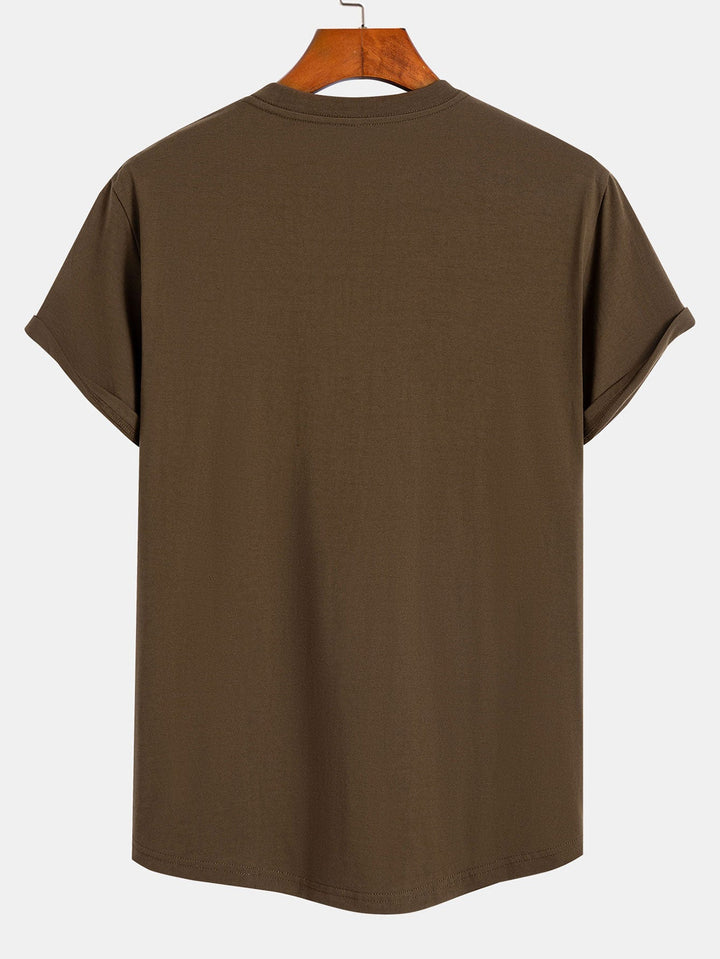Tokyo Ukiyo-e Print Cotton Arc Hem T-Shirt