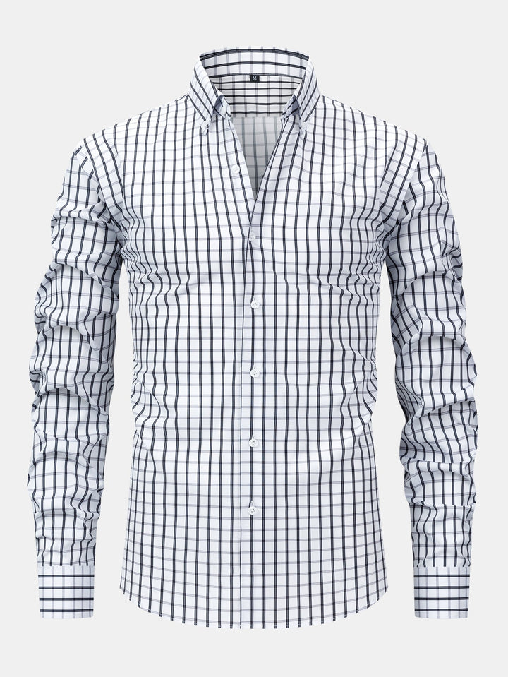 Long Sleeve Plaid Button Up Shirt