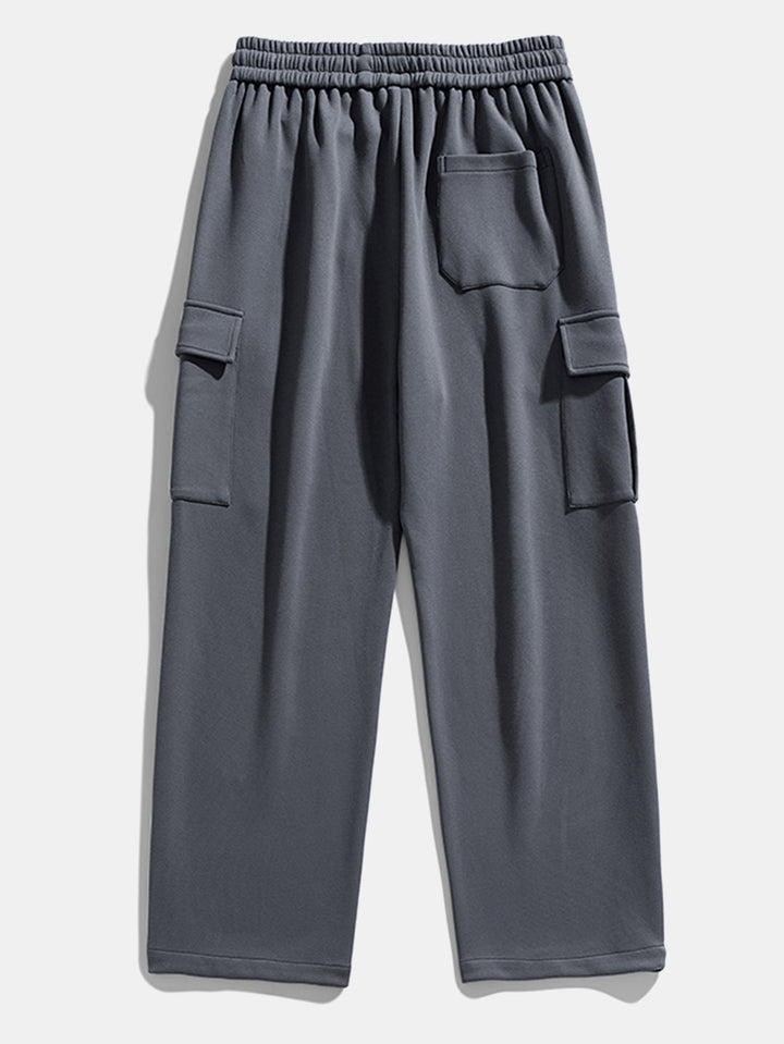 Relax Fit Straight Leg Jersey Cargo Pants
