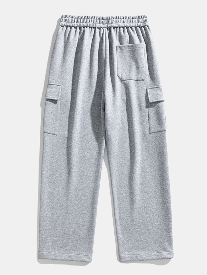 Relax Fit Straight Leg Jersey Cargo Pants