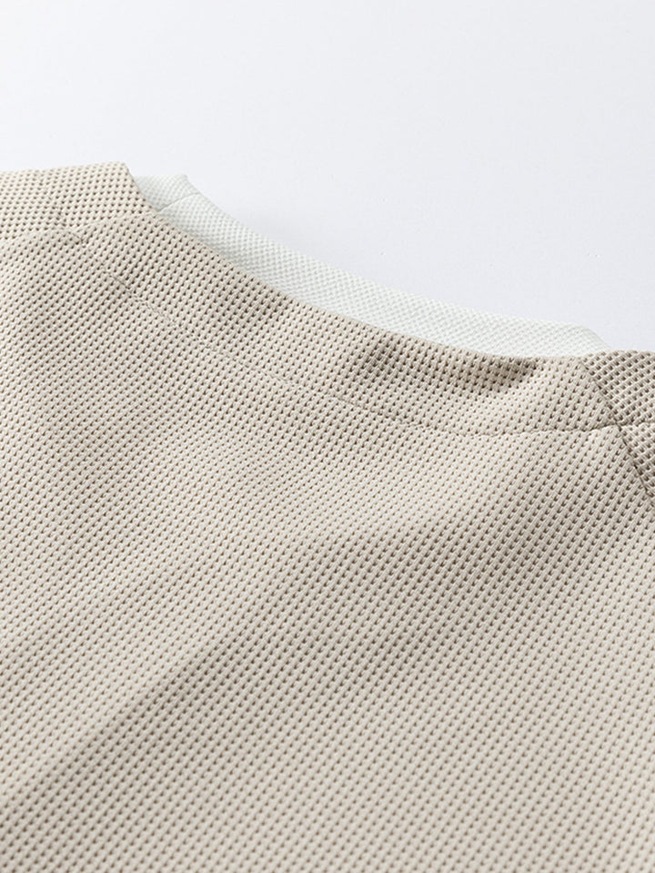Raglan Sleeve 2 In 1 Waffle T-Shirt