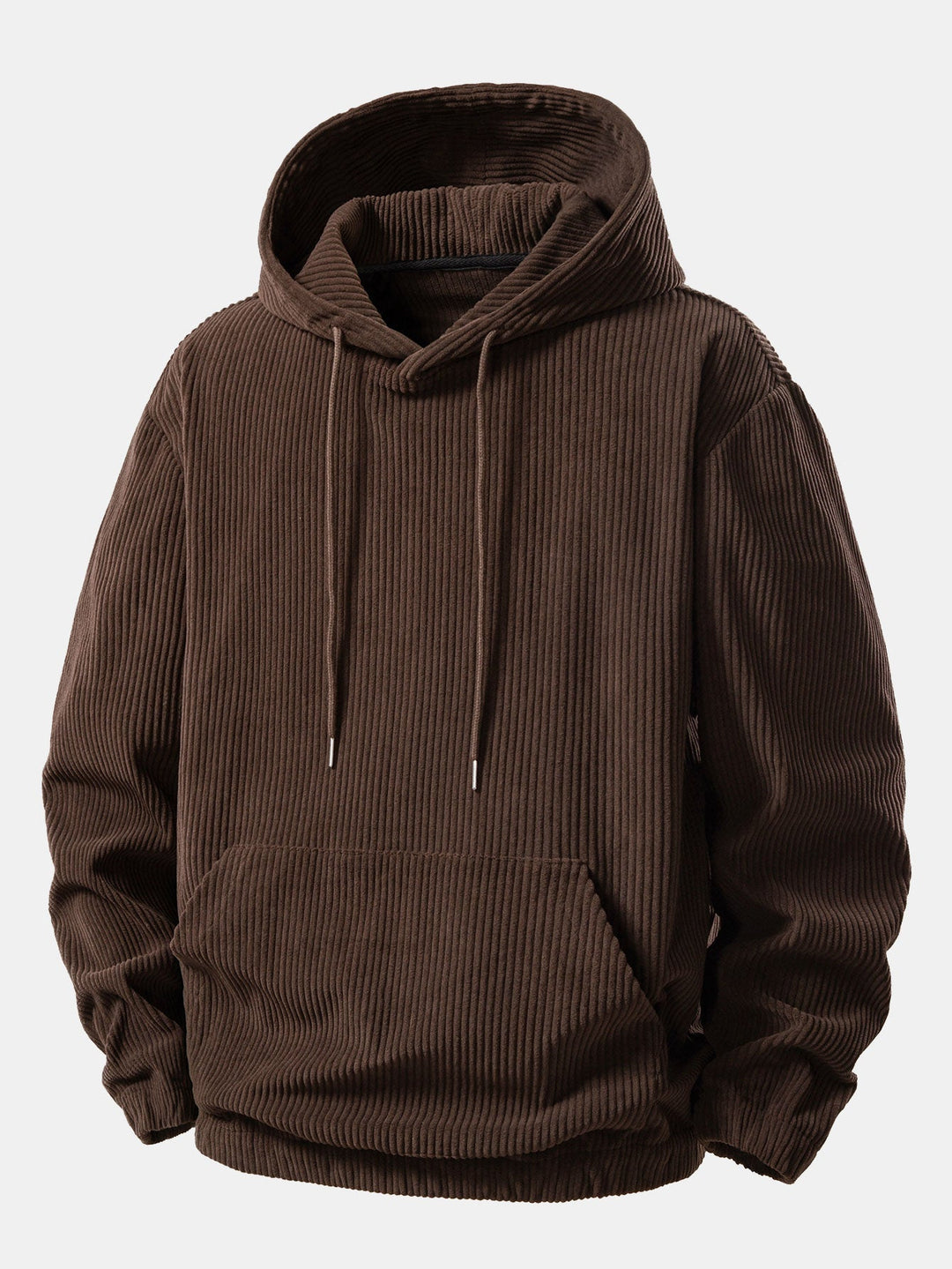 Corduroy Hoodie With Kangaroo Pocket