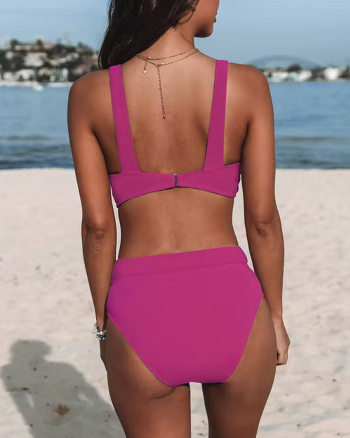 Wilson - Solid High Waist Swimsuit