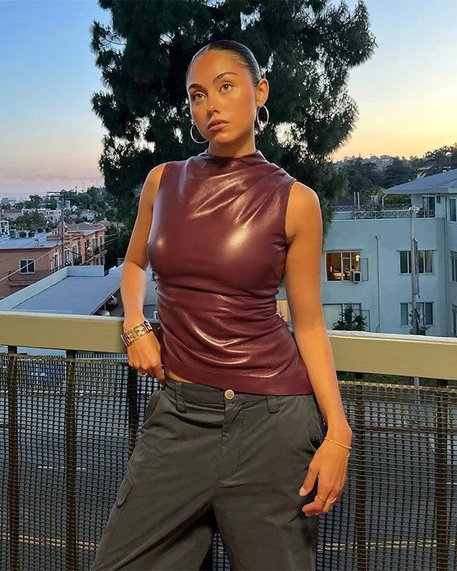 Muse™ | Luxe Leather Top