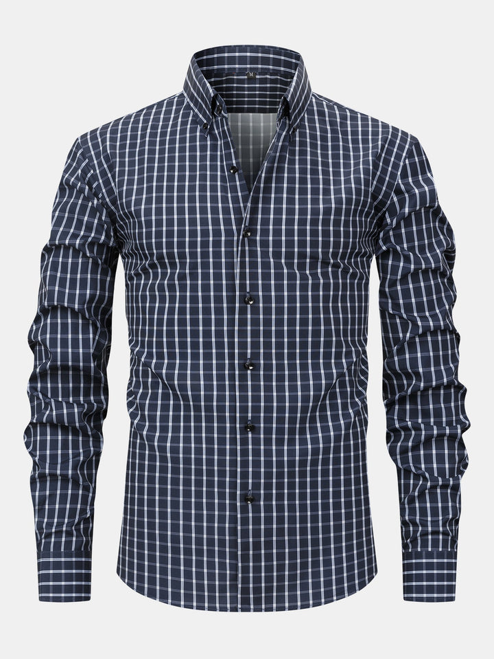 Long Sleeve Plaid Button Up Shirt