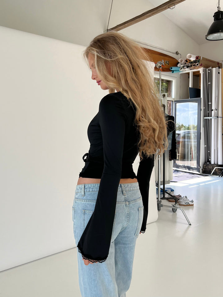 Wilson | Lace Wrap Top