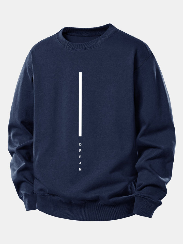 Dream Stripe Print Relax Fit Sweatshirt