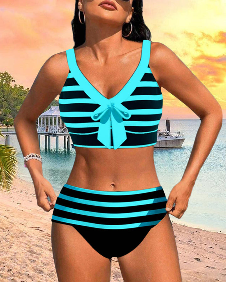 Wilson | Striped High-Waisted Bikini