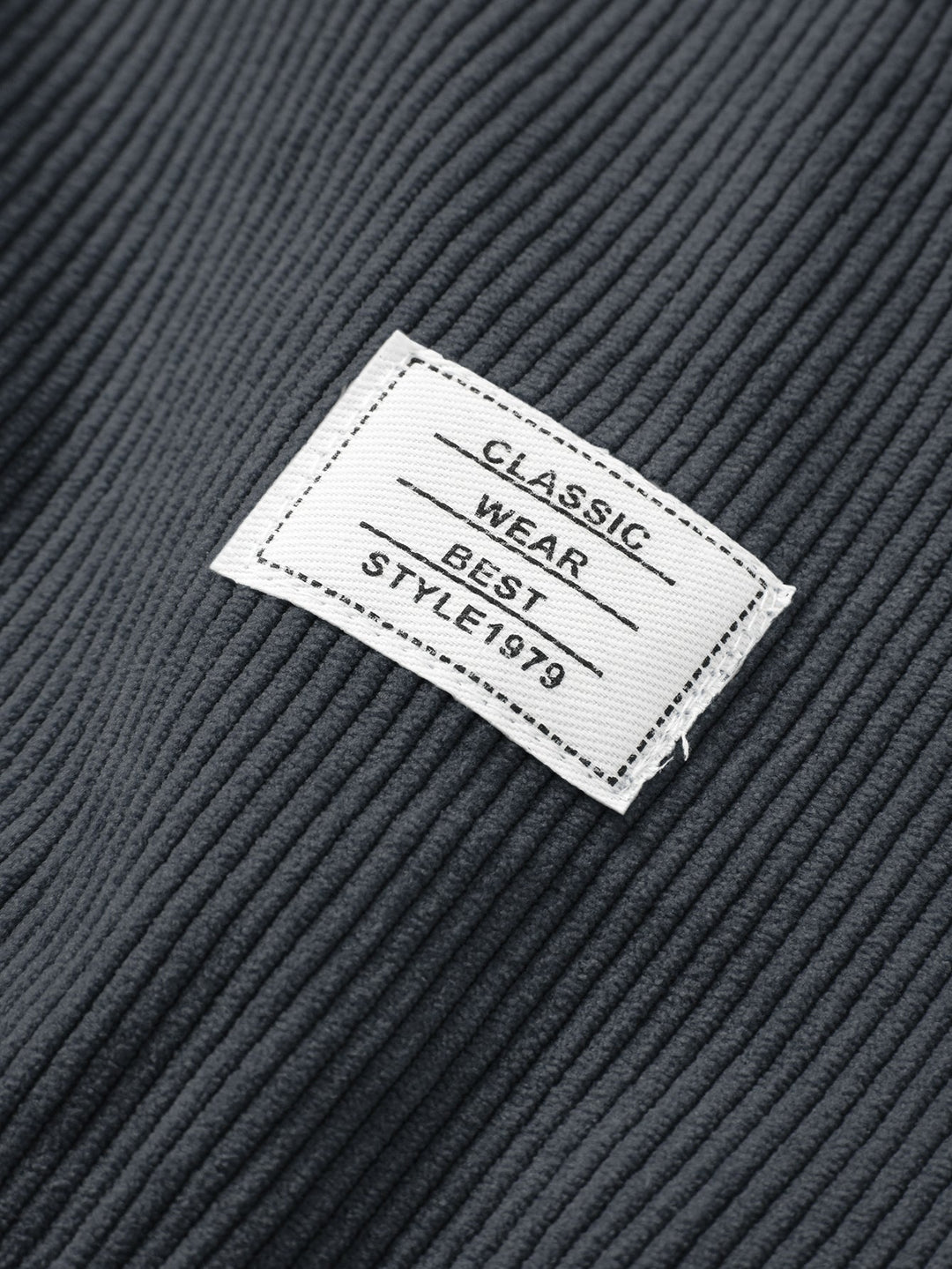 2 In 1 Crew Neck Stretch Corduroy Sweatshirt