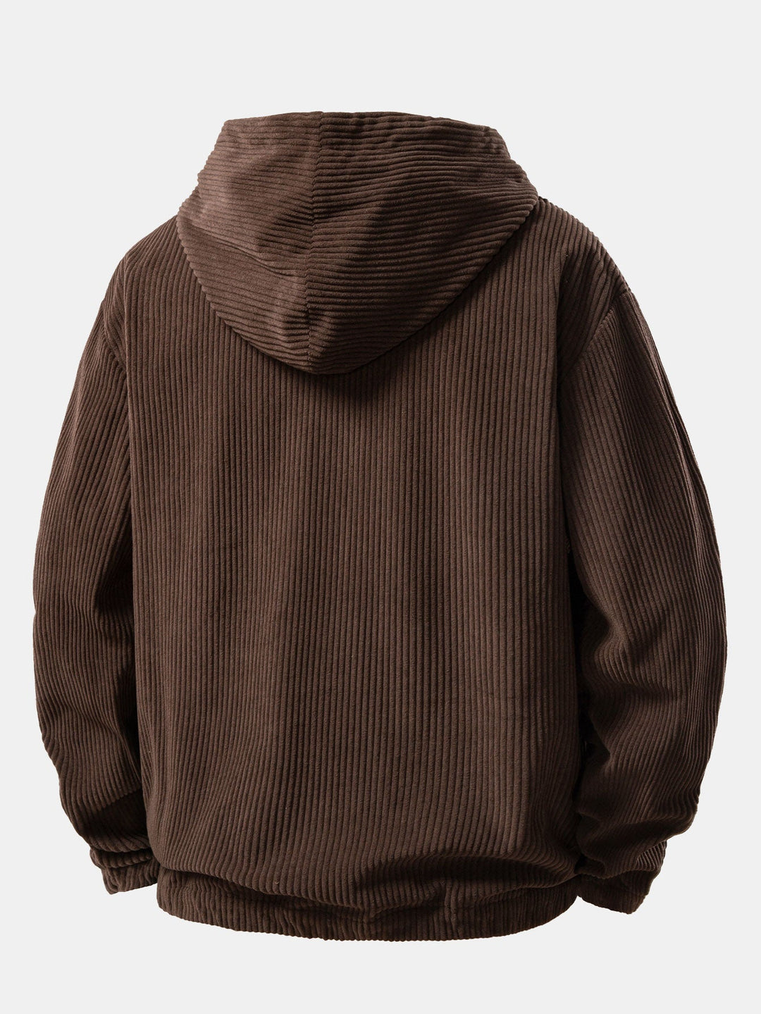 Corduroy Hoodie With Kangaroo Pocket