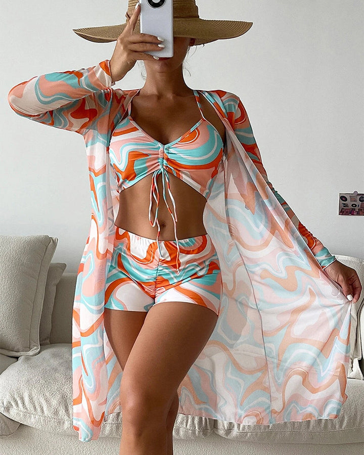 Wilson | 3-Piece Printed Bikini Set