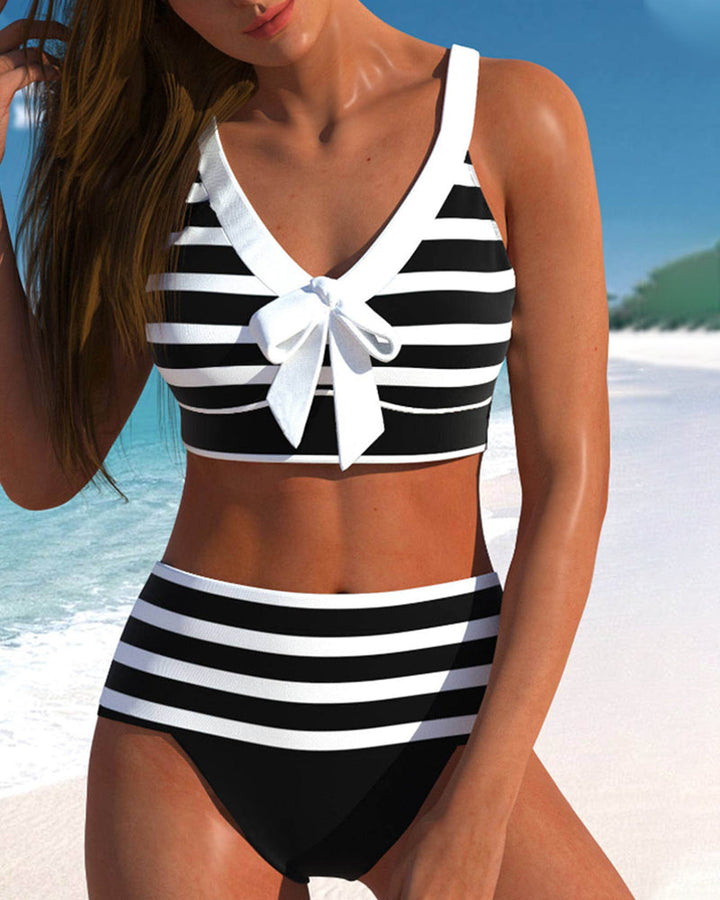 Wilson | Striped High-Waisted Bikini