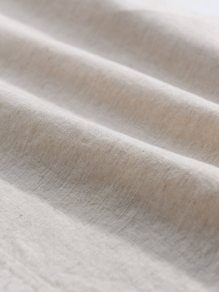 Long Sleeve Linen Cotton Shirt With Pocket