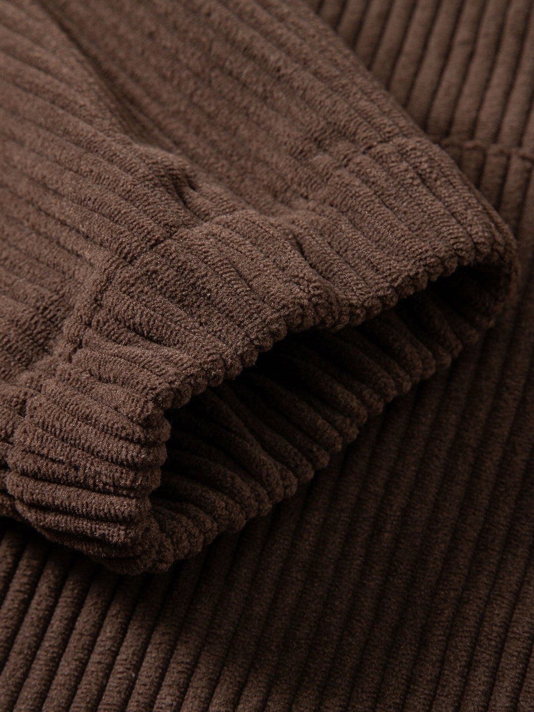 Corduroy Hoodie With Kangaroo Pocket
