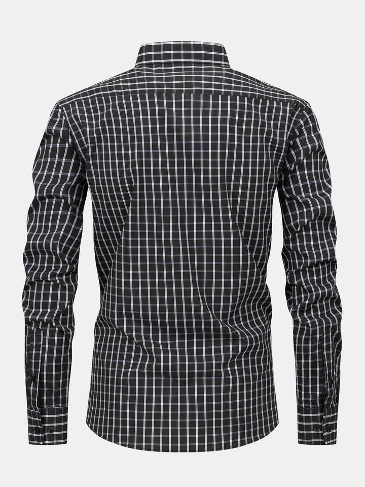 Long Sleeve Plaid Button Up Shirt