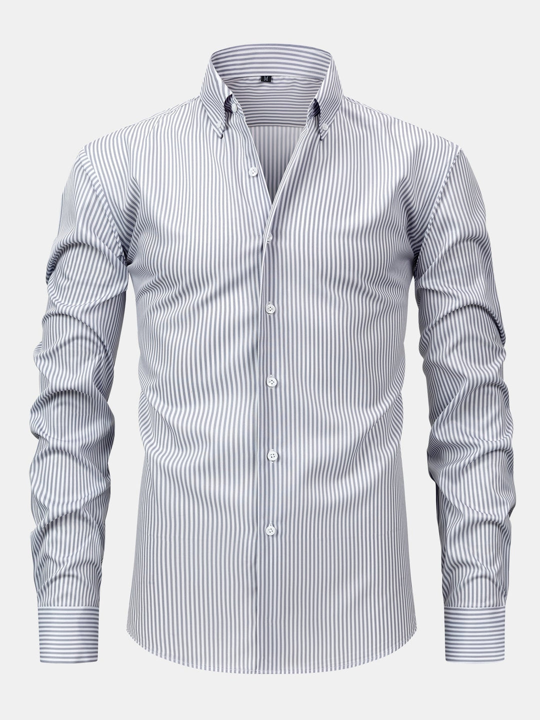 Long Sleeve Stripe Button Up Shirt