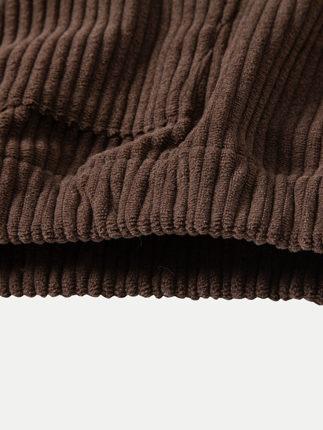 Corduroy Hoodie With Kangaroo Pocket