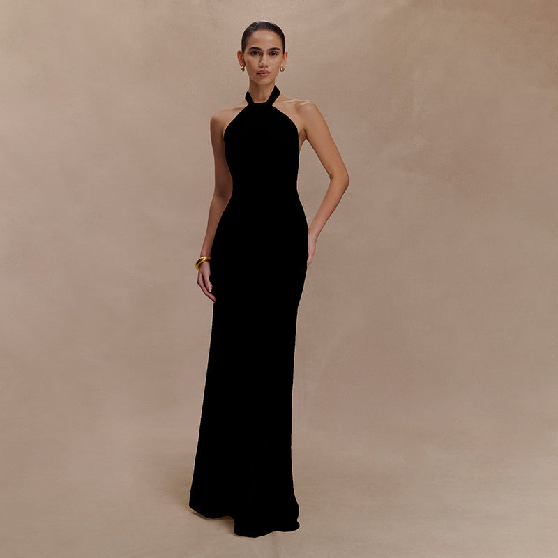 Adrianna | Elegant Maxi Halter Dress