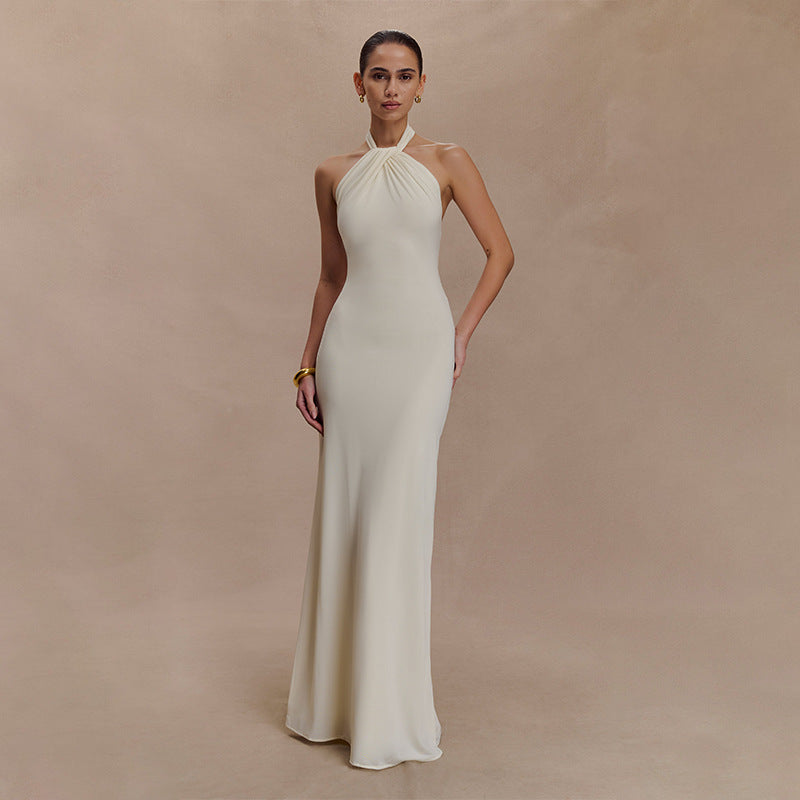 Adrianna | Elegant Maxi Halter Dress